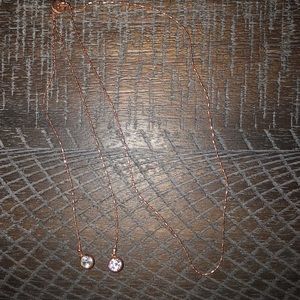 Rose gold necklace